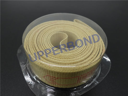 comprar Fibra amarela de Kevlar fitas de 18,5 * 3100 milímetros Garniture para o fabricante de cigarro Fabricação em linha