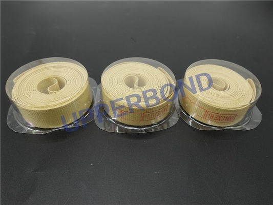 comprar Fita amarela de Garniture da correia transportadora das peças da máquina do cigarro da fibra MK8 de Aramid Fabricação em linha