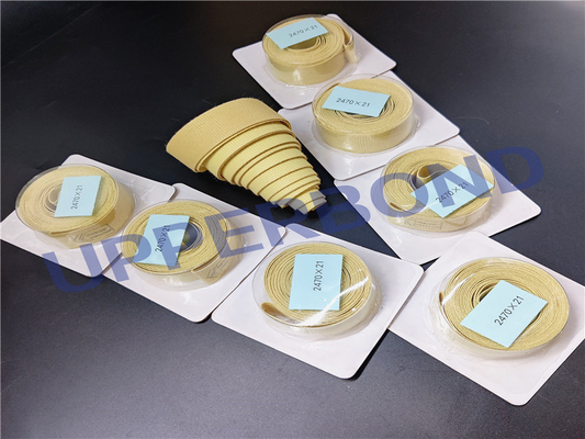 comprar Peças sobresselentes engrossadas da maquinaria do cigarro da correia de Garniture da fibra de Kevlar Fabricação em linha
