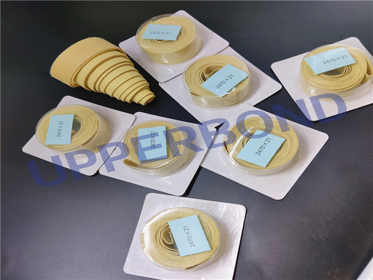 comprar Correia reforçada fibra do formato do linho para as peças da máquina de embalagem do cigarro de Kretek Fabricação em linha